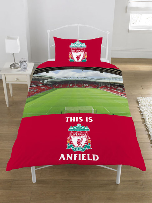 Liverpool FC Stadium Single Duvet Cover and