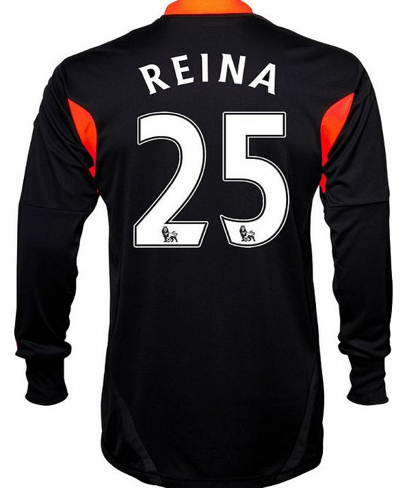 Liverpool Home Shirt Adidas 2011-12 Liverpool Goalkeeper Home Shirt (Reina 25)