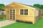 Liverpool Log Cabin: 4 x 5m - Natural pine
