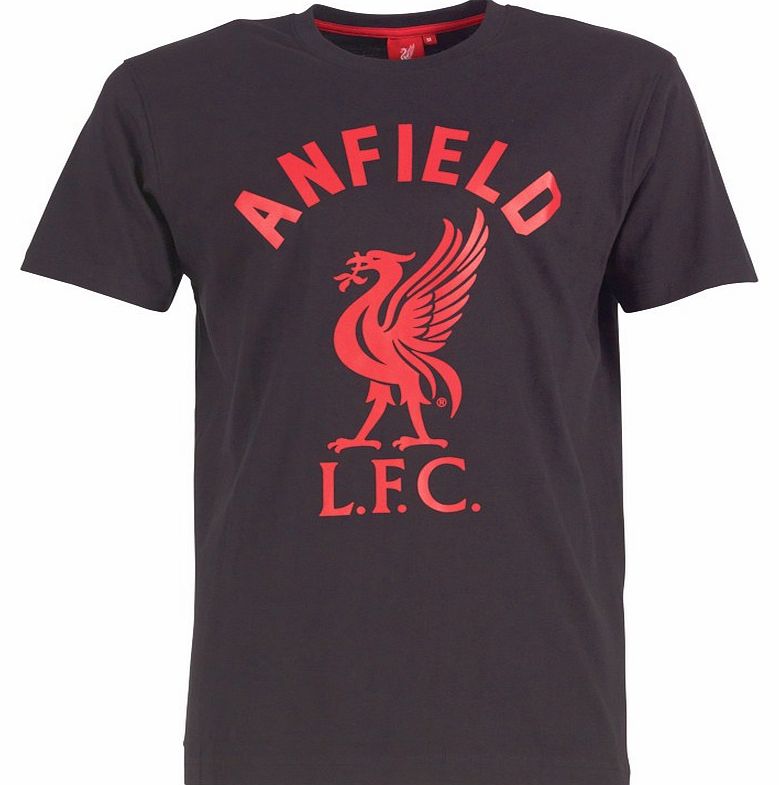 Liverpool Mens Anfield T-Shirt Black