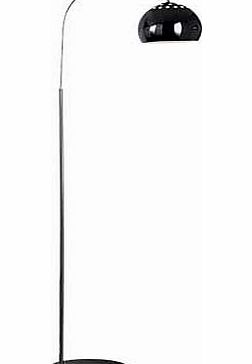 Living Curva Floor Lamp - Black Chrome