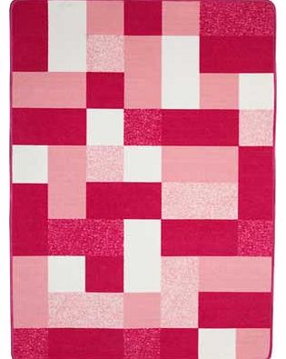 Large Blocks Rug - 140 x 100cm - Pink