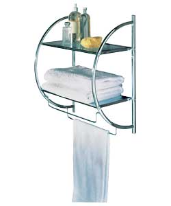 Living Shelf and Towel Rail Storage Unit