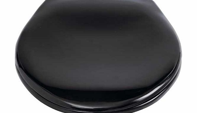 Living Slow Close Easy Clean Toilet Seat - Black
