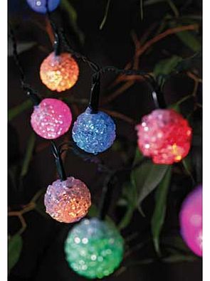 Solar Eva Ball Colour Changing String Lights -