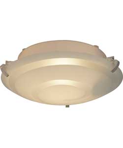 Living Swirl Glass Flush Light
