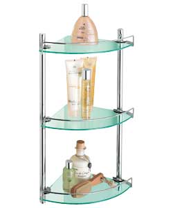 Living Wall Rack with Glass Shelves