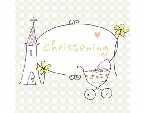 Christening Baptism Church Card For New Baby Boy or Girl