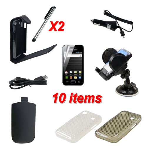 10 X ACCESSORY PREMIUM BUNDLE KIT FOR SAMSUNG GALAXY ACE S5830 - Mobile & PDA Accessories