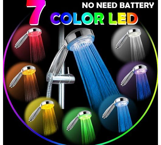 LKT 7 Colour Changing LED Bathroom Shower Head