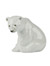 Lladro and#39;Seated Polar Bearand39; figurine
