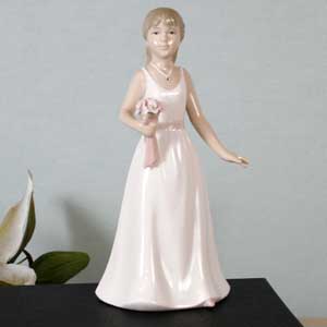 lladro Style Bridesmaid Figurine
