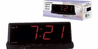 LLOYTRON Electric Digital Alarm Clock Prelude Jumbo Red LED Display