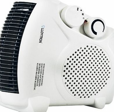 LLOYTRON  F2003WH British Standard BEAB Approved 2000 W Fan Heater - Two Heat Settings and Cool Blow