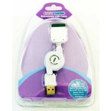Lloytron Podget Ipod MP3 Nano Retractable USB Cable Lead New