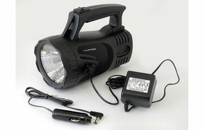 LLOYTRON RECHARGEABLE 1MILLION CANDLE POWER CORDLESS SPOTLIGHT TORCH BRIGHT LED BULB