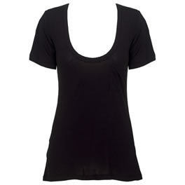 Lnafashion LNA Short Sleeve Pocket Tee in Black