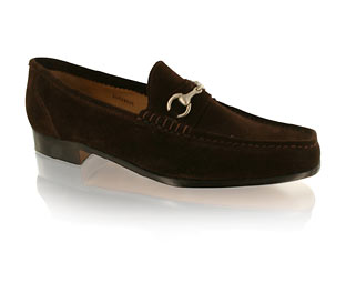 Loake Loafer With Metal Trim Detail