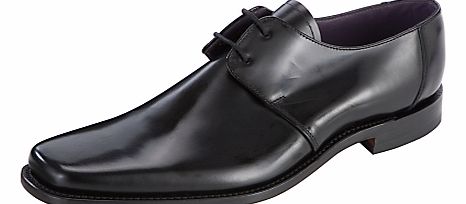 Loake Titan Derby Lace Up Leather Shoes, Black