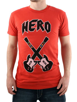 Local Celebrity Red Guitar Hero T-Shirt