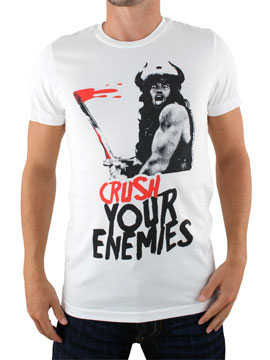 Local Celebrity White Conan Crush Line T-Shirt