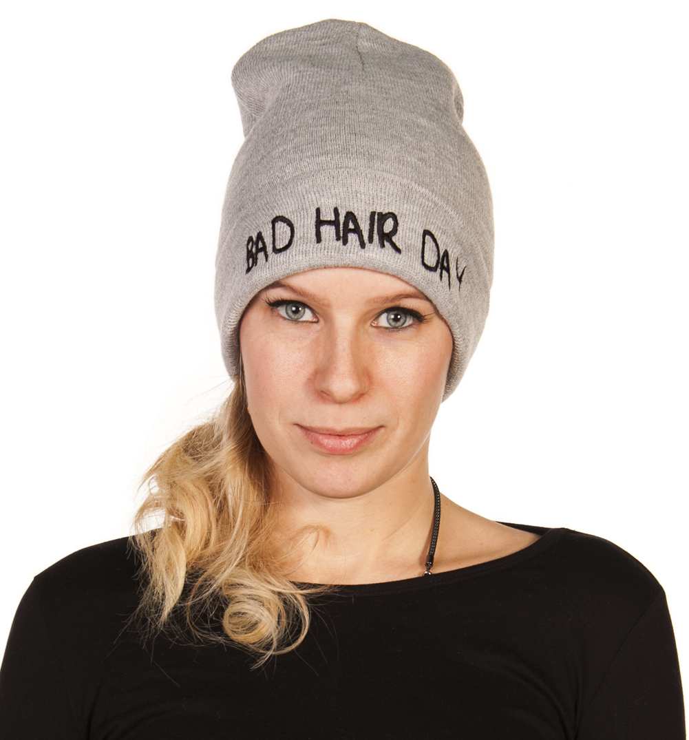 Local Heroes Grey Bad Hair Day Beanie