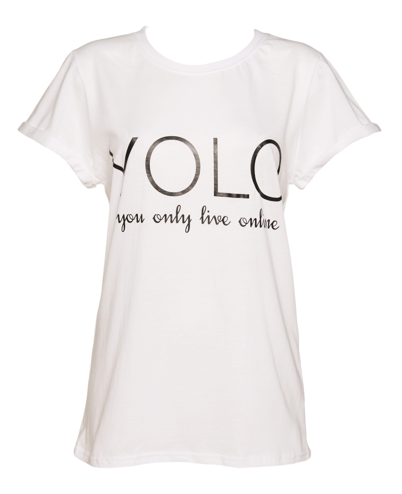 Local Heroes Ladies YOLO You Only Live Online T-Shirt
