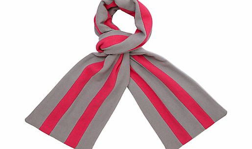 Lochinver House School Scarf, Grey/Pink