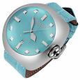 Locman Luna - Sky Blue Alligator Band Curved Watch