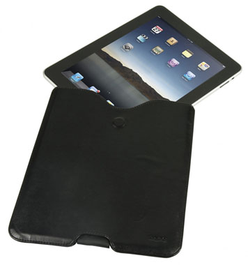 logic 3 iPad Leather Case - Black IPD710K