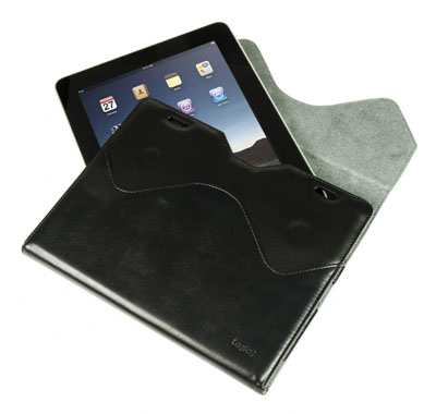 3 iPad Leather Case Stand – Black