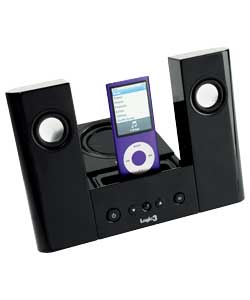 Logic3 i-Station 7 Black iPod Speaker and Docking Station