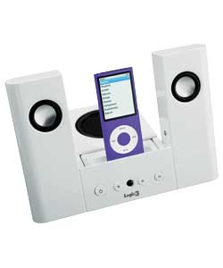 Logic3 i-Station 7 White iPod Speaker and Docking Station