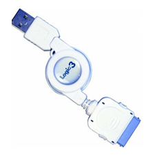 Logic3 Retractable Cable - Dock to USB2.0