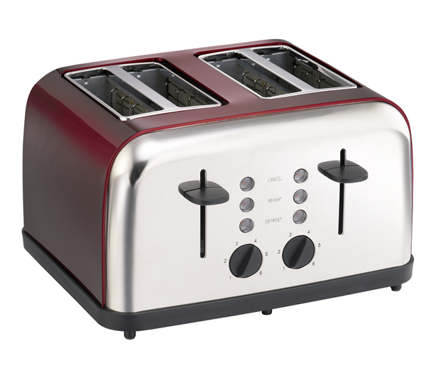 stainless steel 4 slice toaster