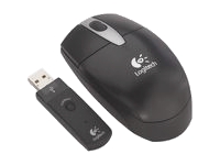 LOGITECH CORDLESS OPTICAL MOUSE BLACK