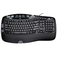 Cordless Wave Desktop Keyboard and Mouse USB