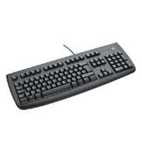 Logitech Deluxe 250 Keyboard PS/2 Black