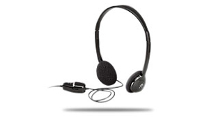 Dialog-220 Black Stereo Headphone