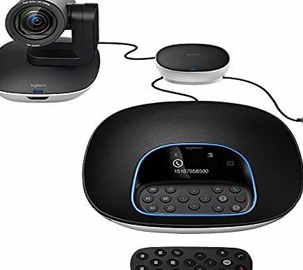 Logitech GROUP videoconferencing system for medium to large meeting rooms