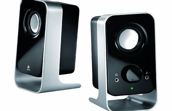 Logitech LS11 2.0 Stereo Speaker System - Black/Silver