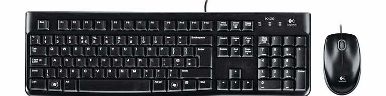 Logitech MK120 Wired Mouse and Keyboard Deskset
