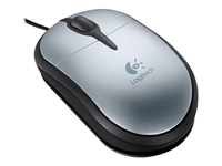 Logitech Optical Plus Silver USB Notebook Scroll Mouse