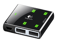 LOGITECH Premium 4-Port USB Hub for Notebooks