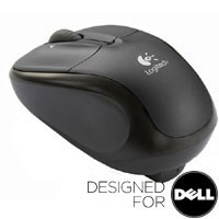 Logitech V220 Cordless Mouse - Black - Designed