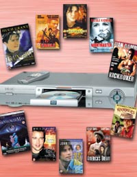 LOGIX (LG) Multi Region DVD Player & 10 GREAT DVD Movies