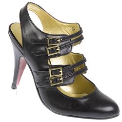 Female Mia Leather Upper Textile/Leather Lining Evening in Black