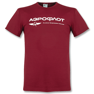 logoshirt Aeroflot Tee - Dark Red