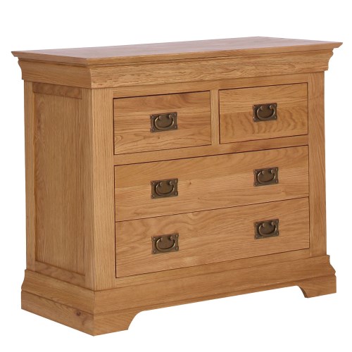 Loire Oak Farmhouse 2 2 Drawer Chest