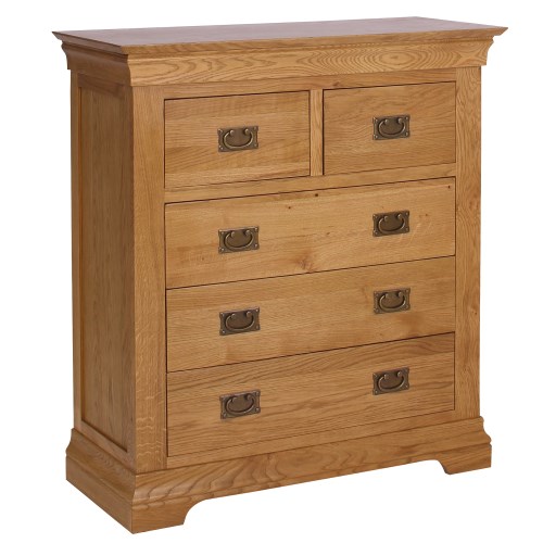 Loire Oak Farmhouse 2 3 Drawer Chest